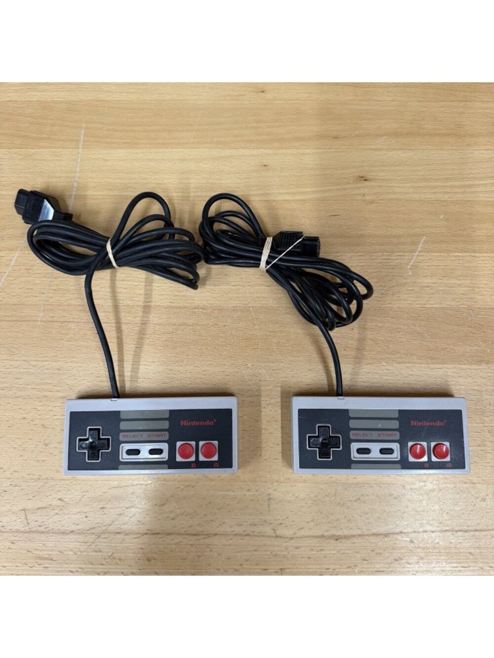 Original Nintendo NES Video Game Controllers NES-004 OEM Authentic Lot Of 2